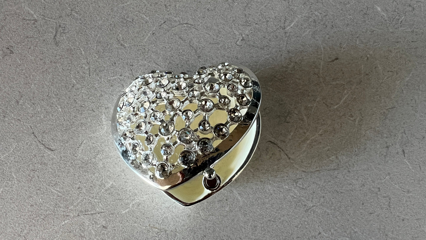 Heart Crystal Trinket Box