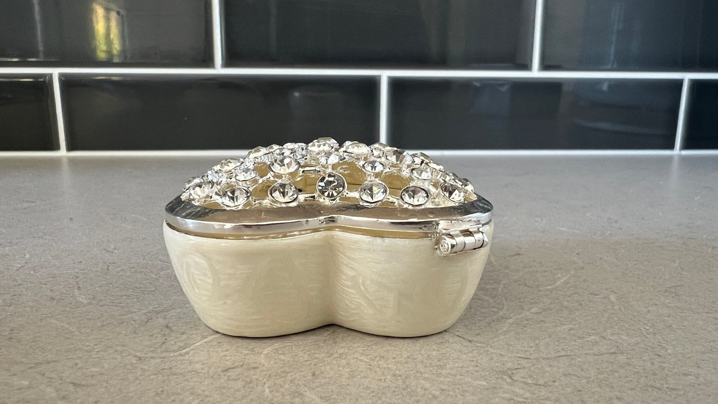 Heart Crystal Trinket Box