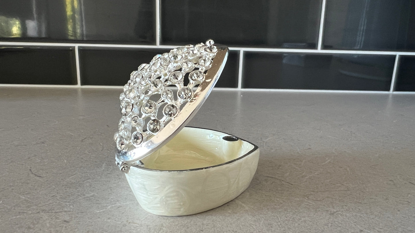 Heart Crystal Trinket Box