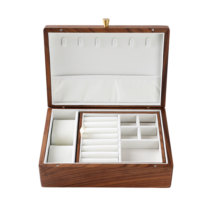 Jewellery Box Black Walnut Wood with Lift Out Tray