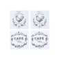Coasters x 4 - Cuisine / Cafe Square Matt - Oct 26