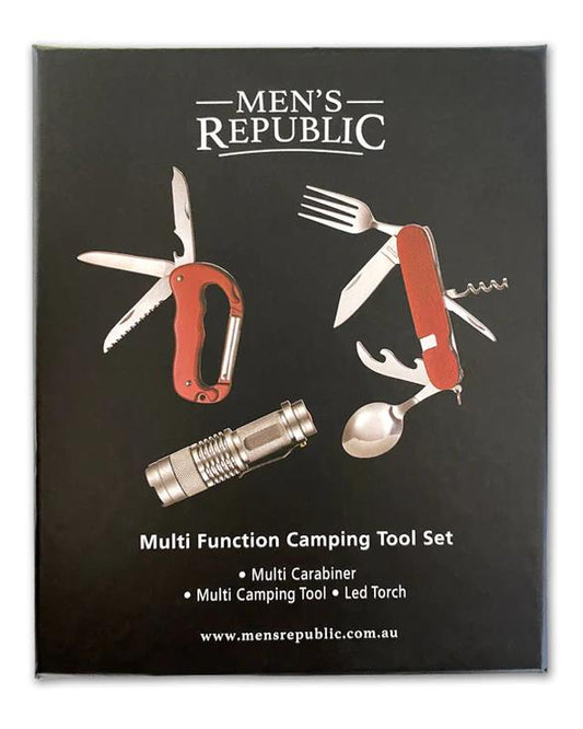 Men's Republic Multi Tool Camping Multifunction Set and Torch