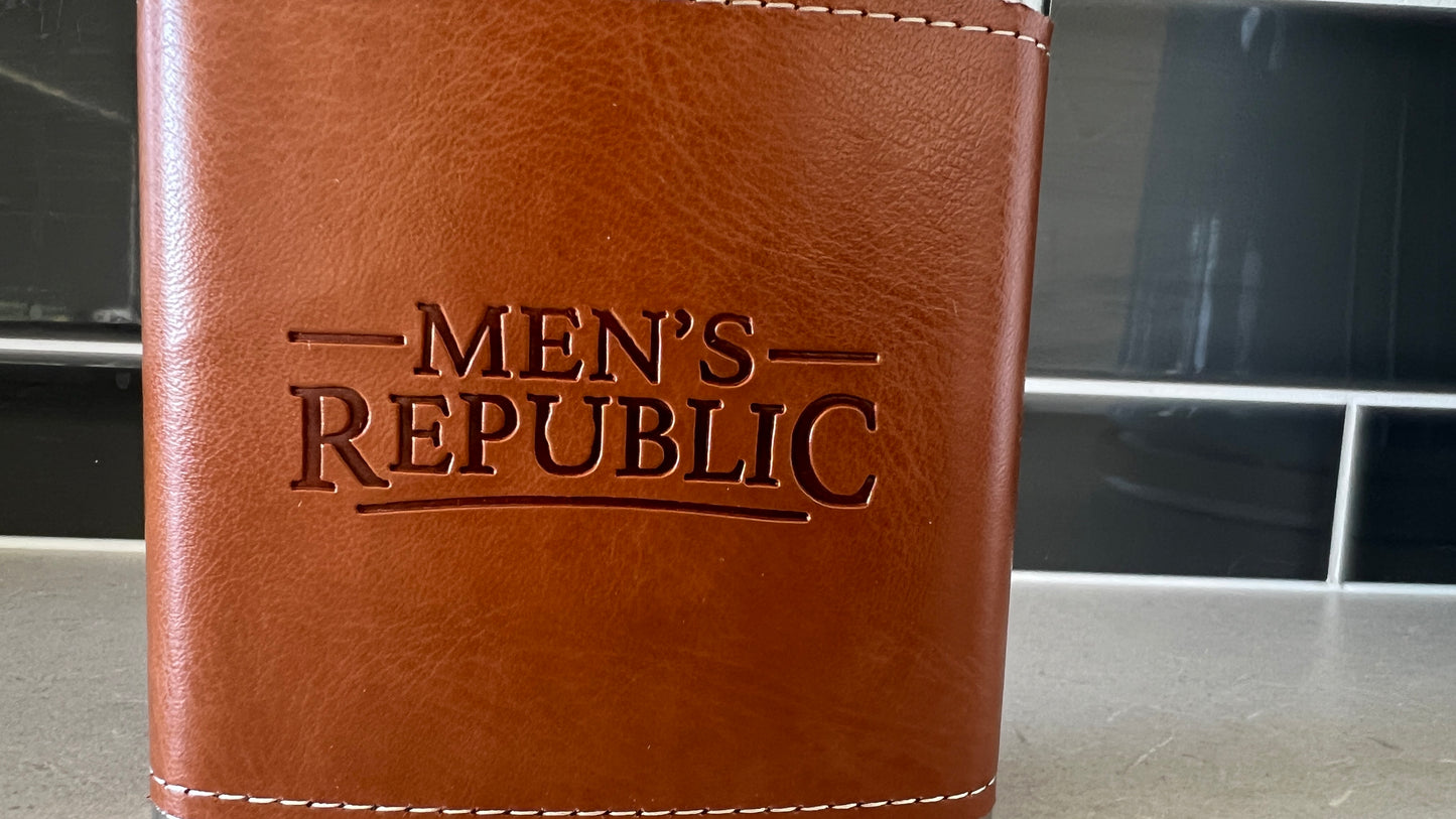 Men's Republic Hip Flask, Funnel and 2 Cups