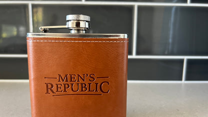 Men's Republic Hip Flask, Funnel and 2 Cups