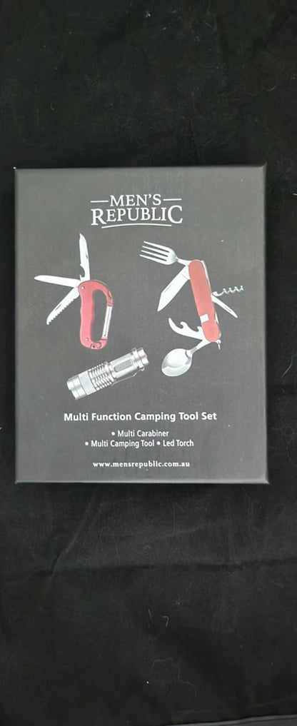 Men's Republic Multi Tool Camping Multifunction Set and Torch