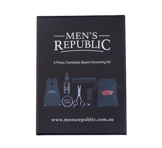 Men's Republic Grooming Kit - Beard 6pc with Bag and Apron