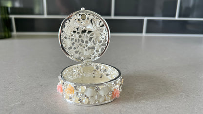 Roses & Butterfly Trinket Box
