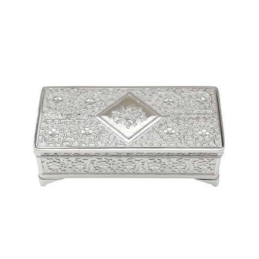 Alloy Zinc Trinket Box 12.8 x 5.8 x 4.3cm - Oct 26