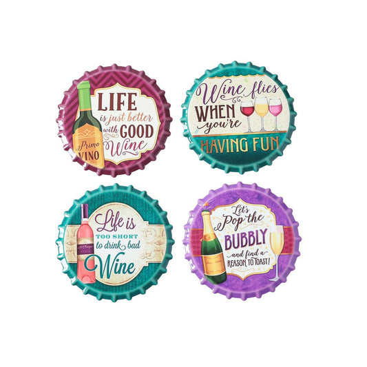 Coasters x 4 - Round Wine Gloss - Oct 26
