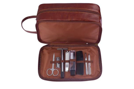 Men's Republic Grooming Toiletry Bag 8 pcs Set