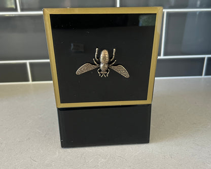 Black & Gold Bee Jewellery box