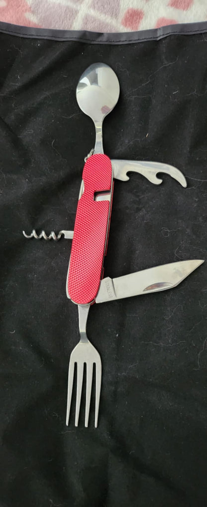 Men's Republic Multi Tool Camping Multifunction Set and Torch