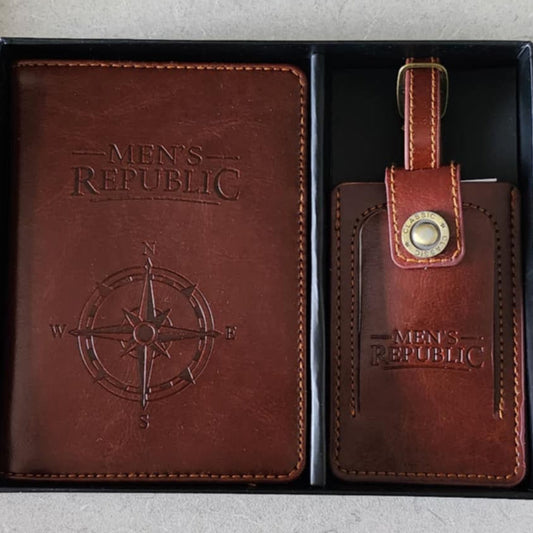 Men's Republic Wallet Travel & Luggage Tag Set