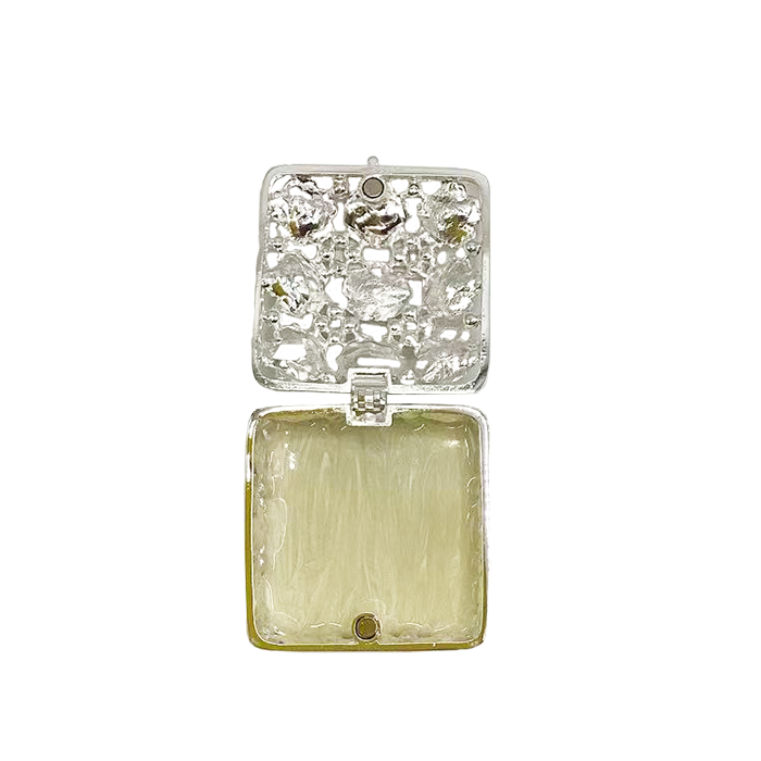 Trinket Box Square with Flowers