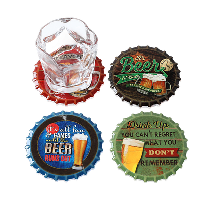 Coasters x 4 - Round Beer