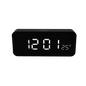 Digital clock with LED display on a white background
