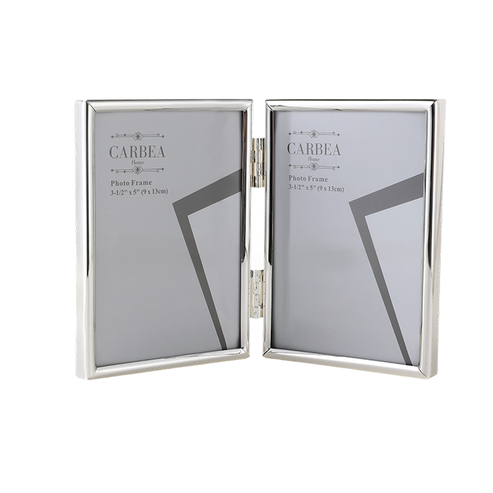 Silver Picture Frame Double 3"x 5"