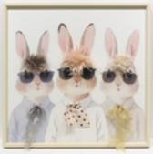 Framed Print of 3 Bunnies - Oct 26