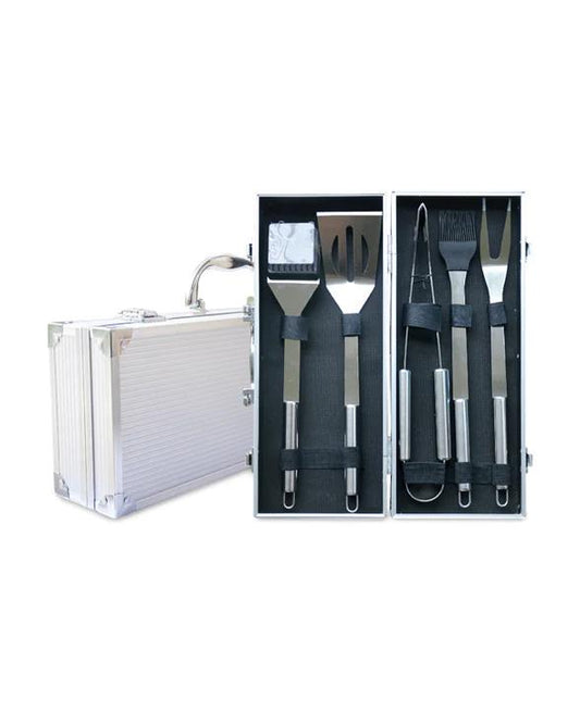 Men's Republic BBQ Tool Set - 5 Piece in Aluminum Case