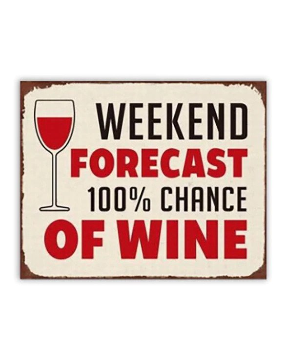 Men's Republic Retro Sign - Wine Forecast